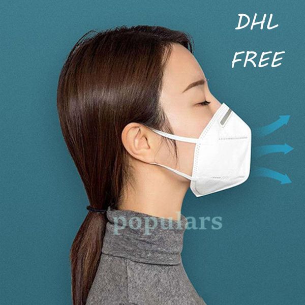 

new disposable respirator masks breathable safety face masks kn95 type 4 layer reusable dustproof masks for anti-fog outdoor activities