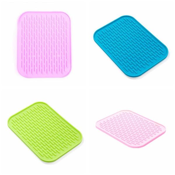

non-slip waterproof coaster dish mats silicone placemats table mat oven heat insulation pad bakeware baking liner bowl pad dh1050