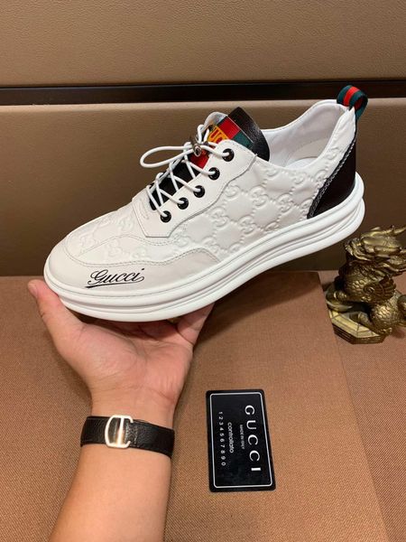 

c1 fashion casual shoes quality luxury men shoes comfortable lace-up sneakers wear original box packaging zapatos hombre, Black