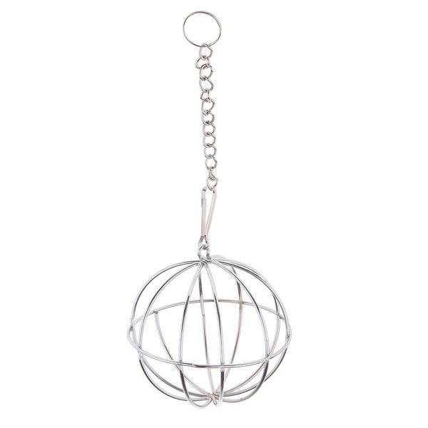 

parrot bird stainless steel cage feeder foraging fun toy