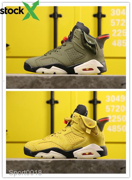 

wholesale new 6 vi green yellow men basketball shoes 6s sports sneakers trainers outdoor with box good quality size 7-13, Black