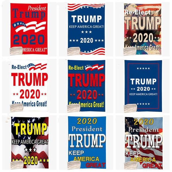 

trump 2020 blanket kids winter plush shawl 3d print 150*130cm thicken blankets make america great again couch sofa fleece wrap lxl809-1