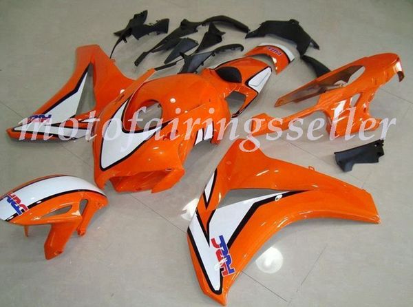 

oem quality new abs full fairings kits fit for honda cbr1000rr (2008 2009 2010 2011) cbr1000rr 08 09 10 11 bodywork set sunset orange