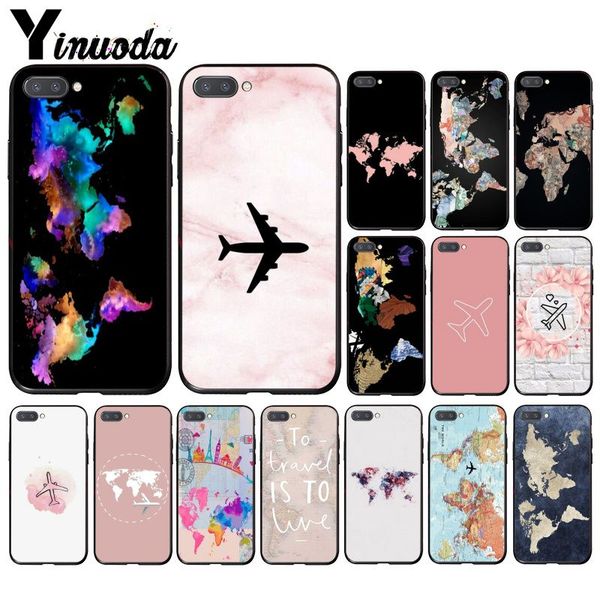 

yinuoda aircraft airplane fly travel sky world map phone case for huawei honor 8a 8x 9 10 20 lite 7a 5a 7c 10i 20i