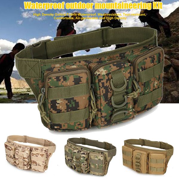 

waist pack hiking wallet oxford cloth waist bag men outdoor waterproof hunting sports handbags hb88