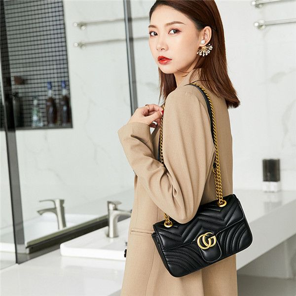 

small bag women 2019 new autumn and winter ladies diamond small chain shoulder bag crossbody bag, Blue;gray