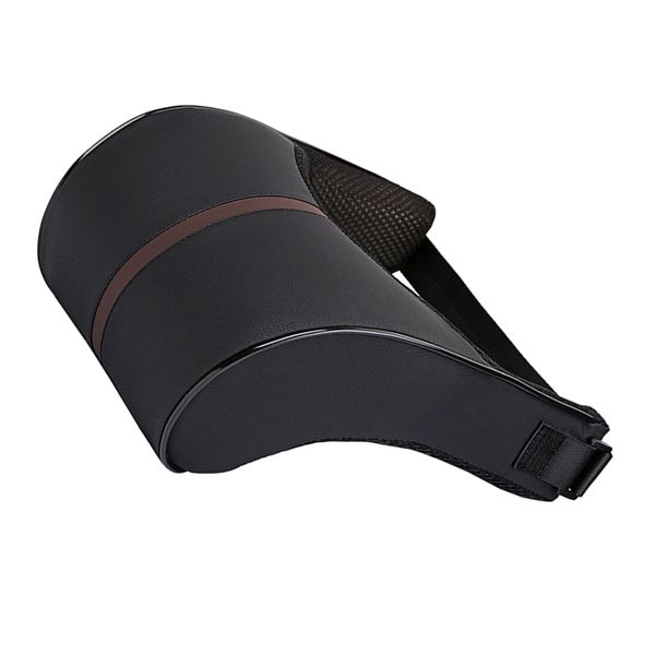 

pair car seat headrest pillow & lumbar support auto cushion retractable