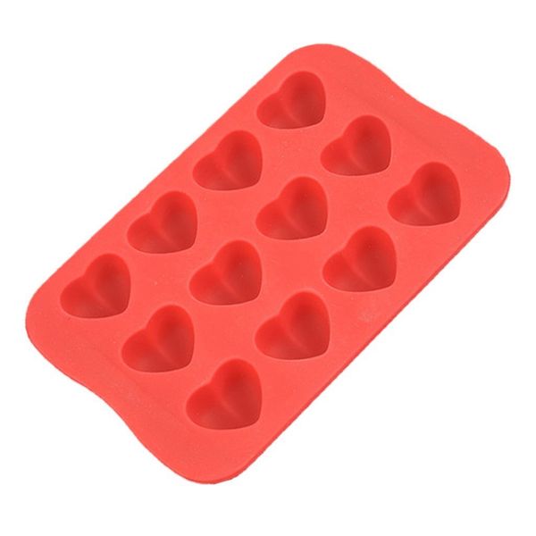 

food grade silicone mold ice tray pudding maker cube chocolate diy baking tool 3 shape star heart square 12 grids ice cube maker