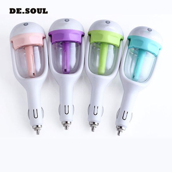 

car air purifier freshener sprayer 12v mini portable silent car humidifier small machine 4colour diffuser