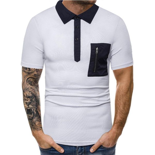 

markyi eu size 2xl мужские роскошные рубашки хорошее качество летняя рубашка на молнии с карманом повседневная, White;black