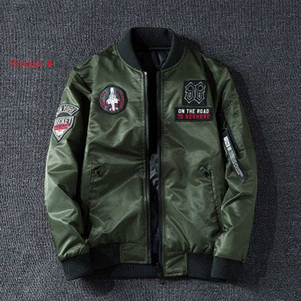 

Mens Designer Jacket Casual Thick Flight Suit Fashion Men Autumn and Winter Jackets Coat Large Size Tops Mens Streetwear Clothing Size M-4XL