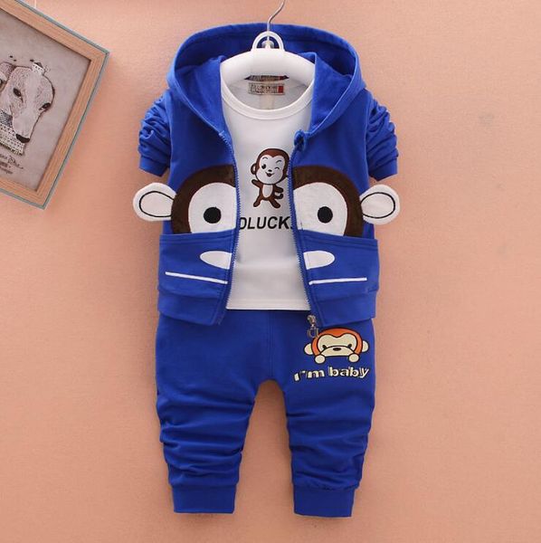 

2019 new spring and autumn wear stretch casual sports suit two pieces of infants and children long-sleeved trousers cotton transport, White