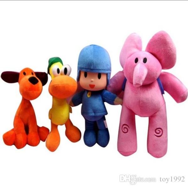 

four sets of pocoyo small p excellent plush doll toys animation children toys and gifts of freight