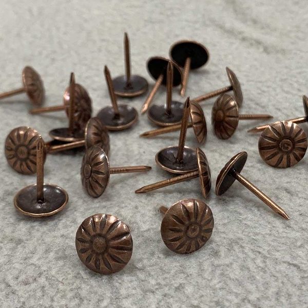 

1000pcs antique furniture tacks nails metal golden silver bronze nail wall push pin decorative pin for sofa jewelry box