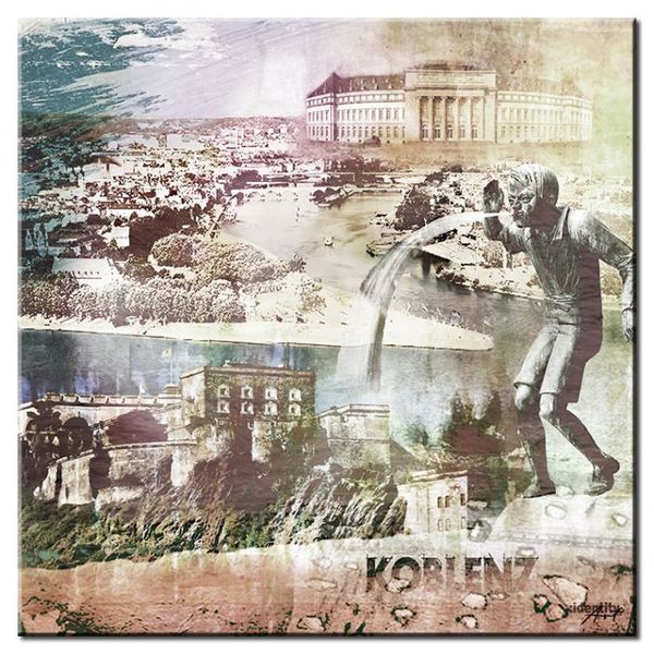 

koblenz collage im pop art stil - schÃ¤ngel ii home decor handcrafts /hd print oil painting on canvas wall art canvas pictures 191230