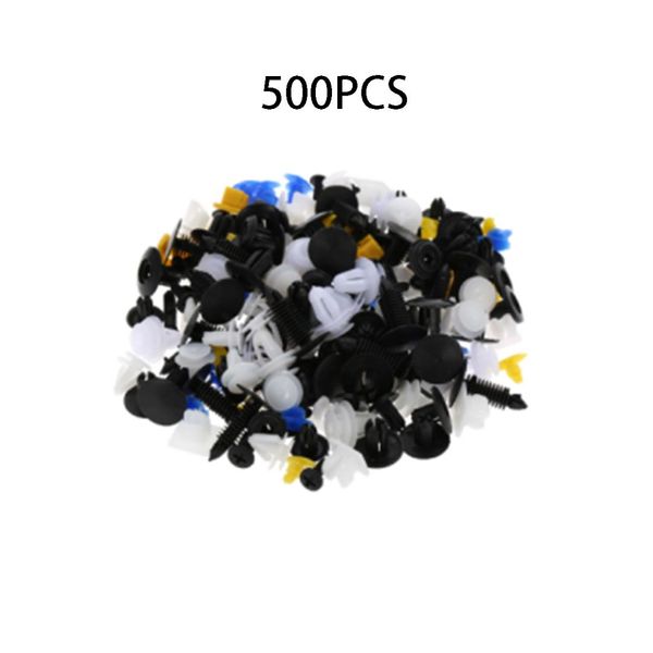 

500pcs auto bumper fastener 8mm hole rivet auto bumper fenders buckle car rivet retainer push engine cover car door trim panel