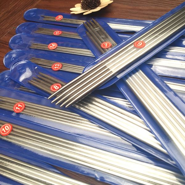 

free shipping 2000pcs 25cm/35cm stainless steel straight knitting needles bag crochet hooks knitting needles set bag, Black