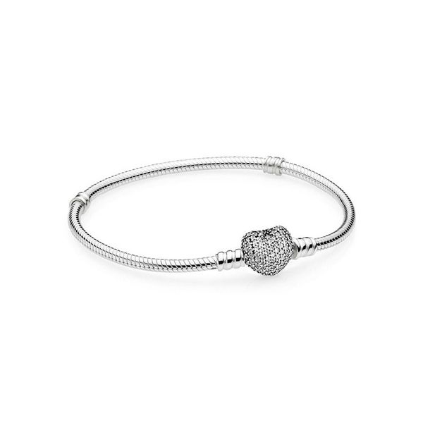 

new jewelry big brand pda bangle for love women and man snake bone chain with love buttons factory wholesale 925 silver sell jewelry, Golden;silver