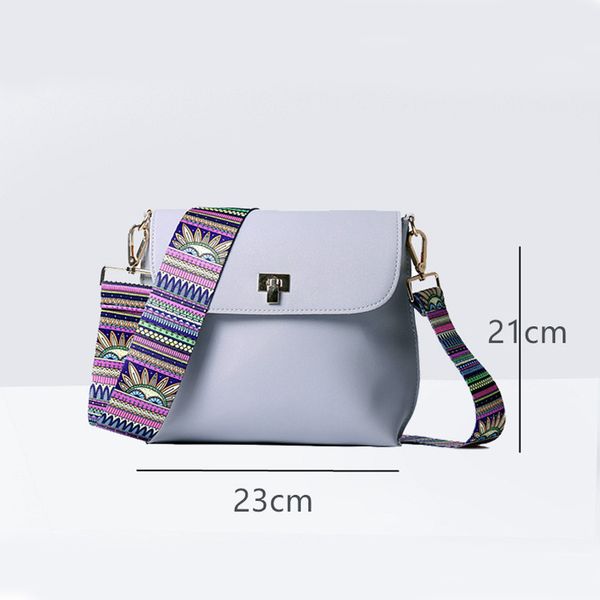 

bags for women 2018 women pu leather shoulder bags crossbody women messenger bags with colorful strap handbags