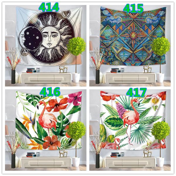 

customized 40 designs 150*130cm polyester tapestry mandala beach towels hippie throw yoga mat towel indian polyester wall hanging r4567