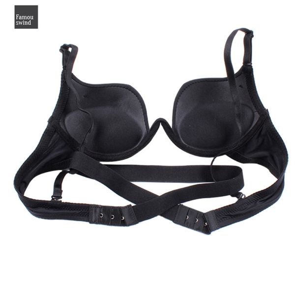 

бюстгальтер женщины заднее закрытие low cut женщины convertible push up bra backless sexy бесшовные бюстгальтер хорошего качества груза паде, Red;black
