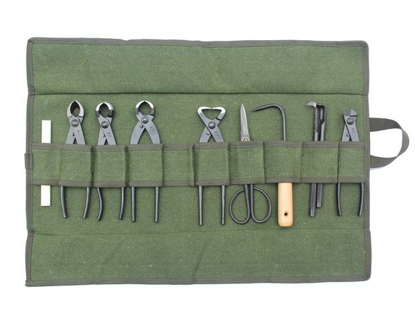 

Army Green Японский Бонсай хранения Пакет Garden Repair Tool Плоскогубцы Ролл сумка Ножницы Can