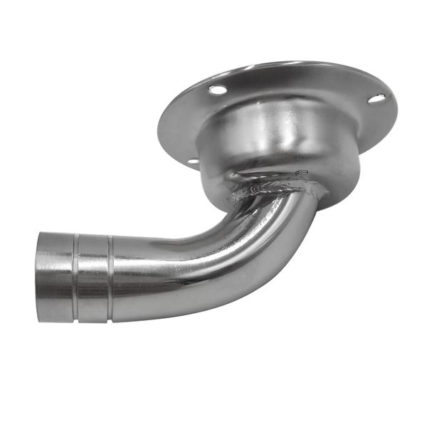 

stainless steel boat marine flush mount fuel gas liquid tank vent 90 degree elbow for 1 inch 25mm hose