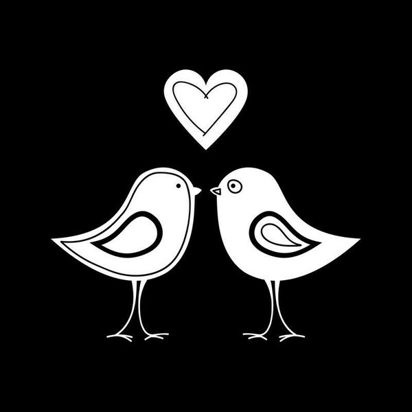 

15*6.1cm warm and romantic love bird for auto car/bumper/window vinyl decal sticker decals decor car sticker