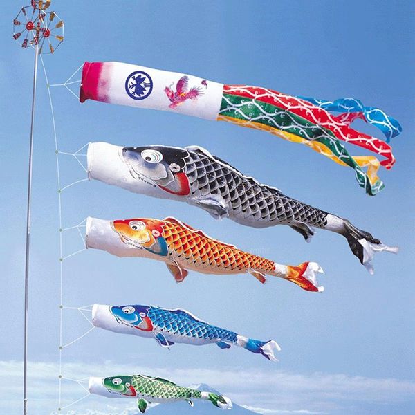 

Koinobori Koi Nobori Carp Windsocks серпантин красочные рыбы флаг украшения мед рыба Кайт флаг ви