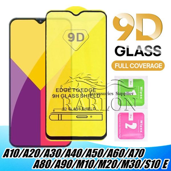 

9D Полное покрытие Закаленное стекло Полный экран протектор клея для Samsung Galaxy S10 E A1