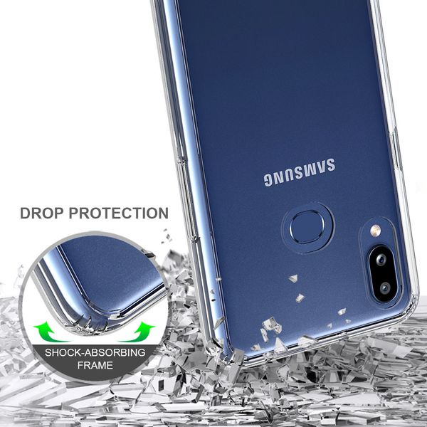 

применить к samsung galaxy a10s высокая прозрачная рука оболочки обороны падение два-в-одном