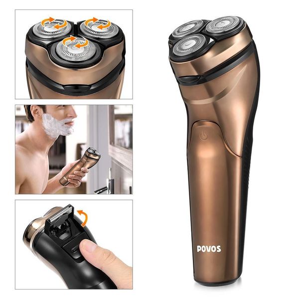 

povos ps1086 lady body electric shaver hair removal rechargeable epilator