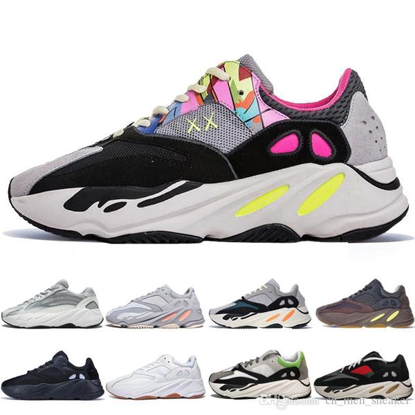 

kanye west 700 static 3m mauve inertia 700s wave runner mens running shoes for men women athletic sports sneakers designer boots, White;red