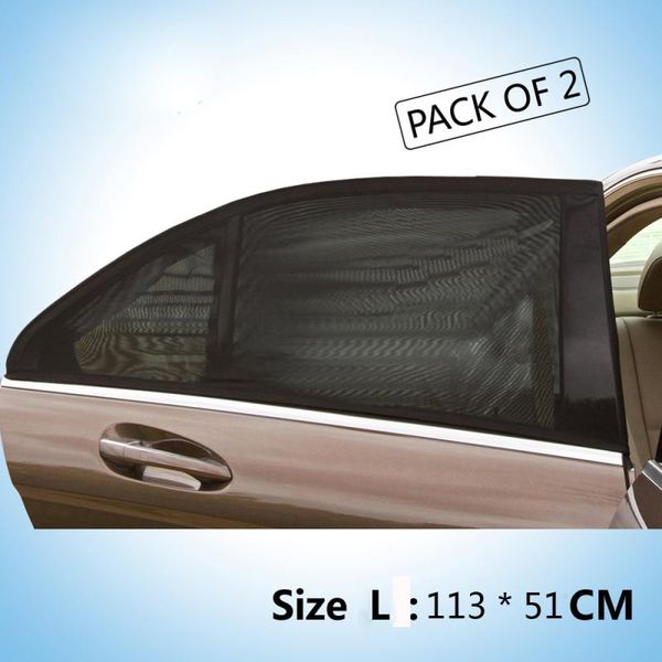 

franchise 51*113cm car rear window uv mesh sun shades blind kids children sunshade black car sunshield sunscreen curtain