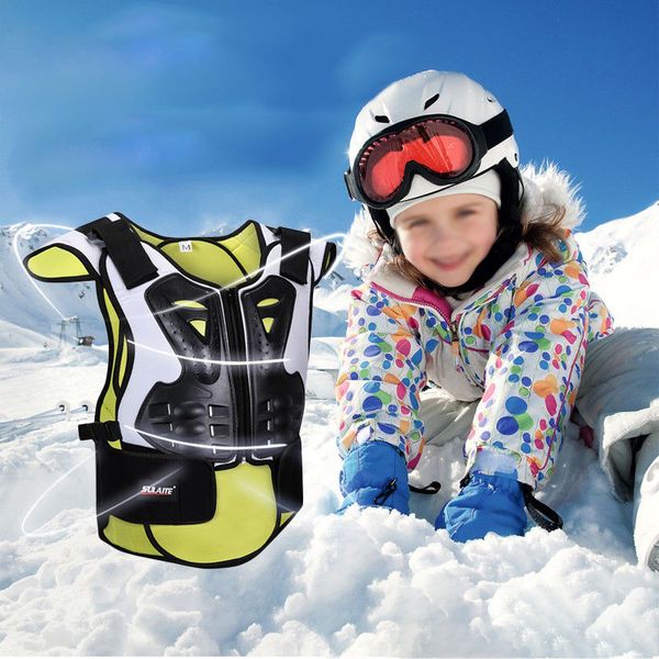 

child body protector armor motorcycle jackets motocross back shield sleeveless vest spine chest protective gears jacket