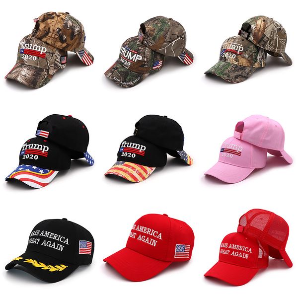 

16 styles trump 2020 baseball hat embroidery donald trump keep america great cap america president trump camouflage sunscreen hat bh1890 tqq