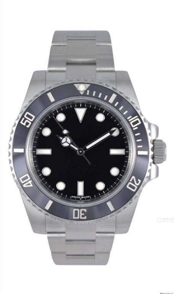 

selling luxury 114060 series 40mm ceramic ring classic black automatic mechanical men's watch stainless steel luminous waterproof men&#, Slivery;brown