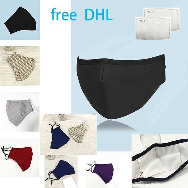 

washable face masks anti-dust reusable blue mask pink pm2.5 breathing valve masks thick 2 carbon filter protective cotton designer 202 fedex