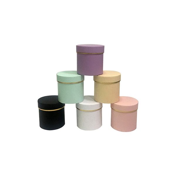 

w7318-small round flower drum single item drawer bucket bucket flower box box