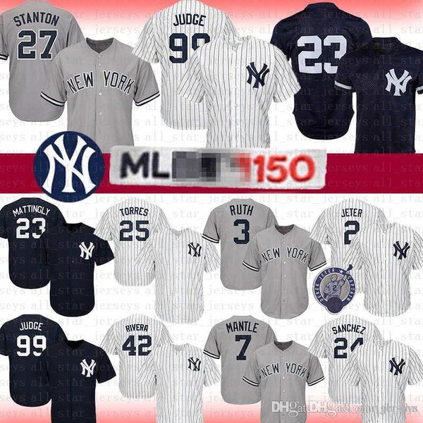 

New york 99 aaron judge yankee ba eball jer ey 27 giancarlo tanton 25 torre 23 don mattingly gary anchez 3 babe ruth mantle 2 jeter