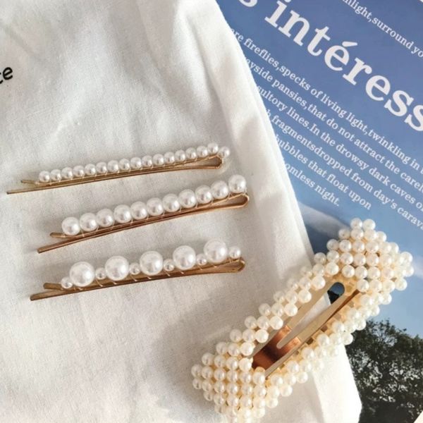 Wpczqvza Hot Sales Fashion Korean Hair Pins Chic Elegant Pearl