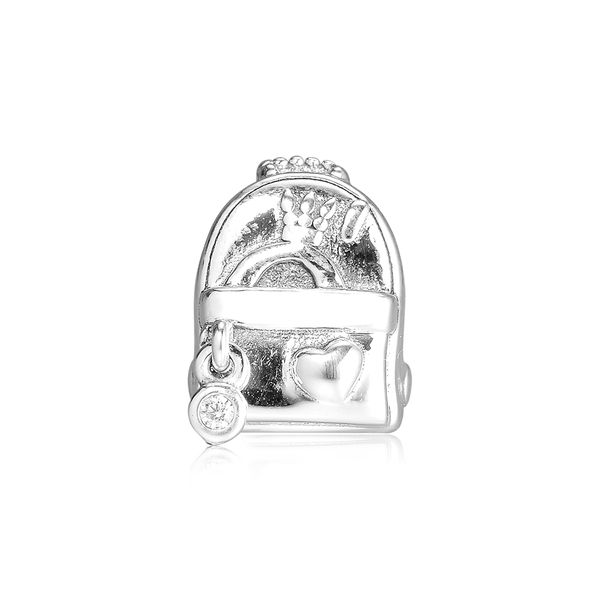 

adventure bag charm for original bracelets sterling silver jewelry beads for jewelry making fashion woman beads, Black