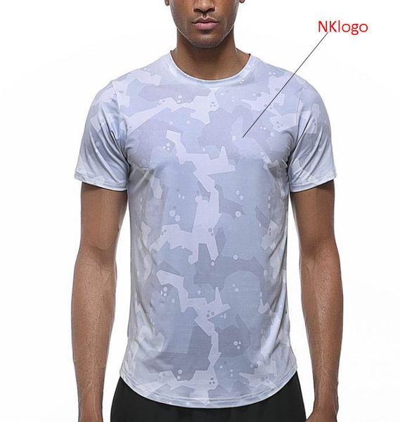 

short 2020 jogging sport shirts training summer gym combat camouflage stretch t basketball football running sleeve tights men hvggf, Black