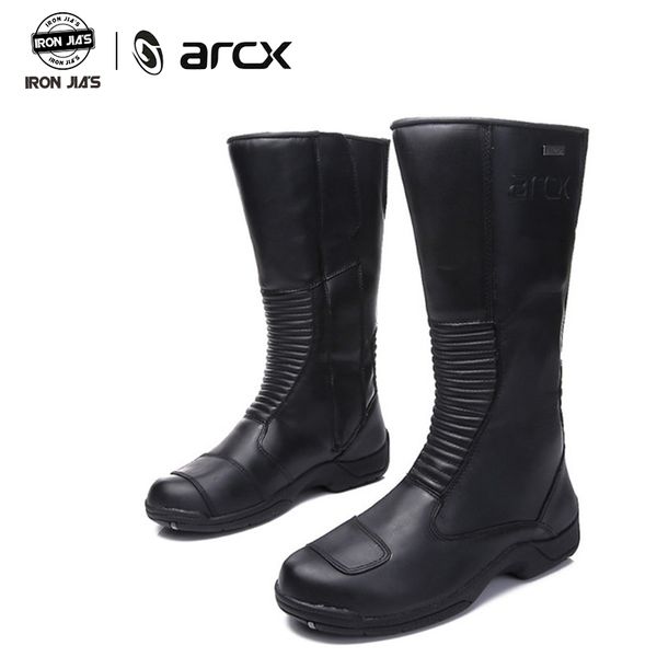 

motorcycle boots motocross rider shoes genuine cow leather wearable botas moto motorbike touring street moto riding bootsr