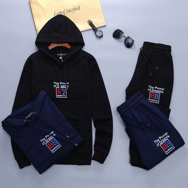 

new suit sportswear designer sportswear ladies men's hoodie + pants men's sweatshirt pullover casual tennis sports tracksuit sport, Gray