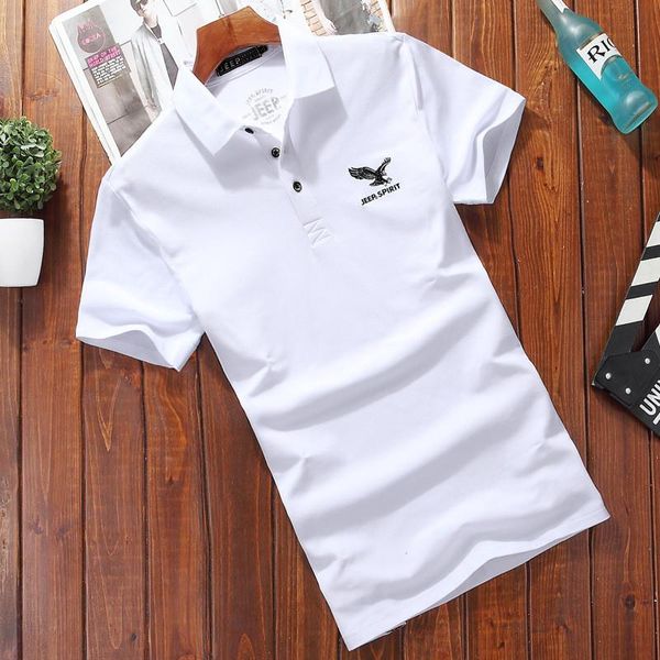 

2019 classic summer men's short-sleeved t-shirt, White;black