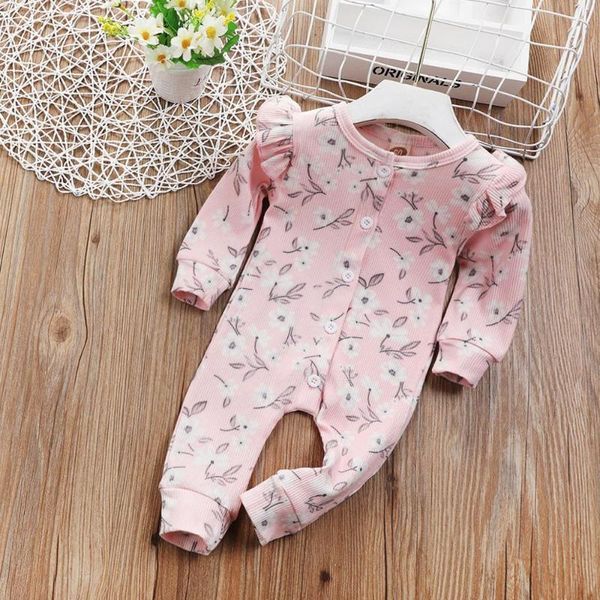 

2020 new children clothes bodysuit pink baby girl clothes cute infant for newborn kids romper full sleeve winter girls, Blue