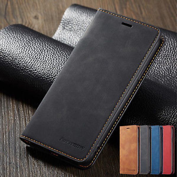 Luxury Leather Retro Magnetic Flip Wallet Card Stand Phone Case Cover For iPhone 6 7 8 Plus XR XS MAX Samsung S8 S9 Note 9 S10 Huawei P20