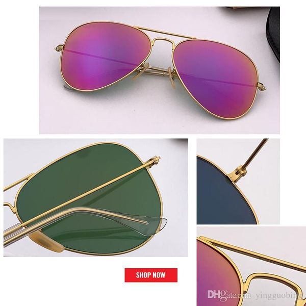 

2019 new summer mirror aviation sunglasses men women vintage design oculos de sol masculino brand uv400 gafas 55mm 58mm 62mm, White;black