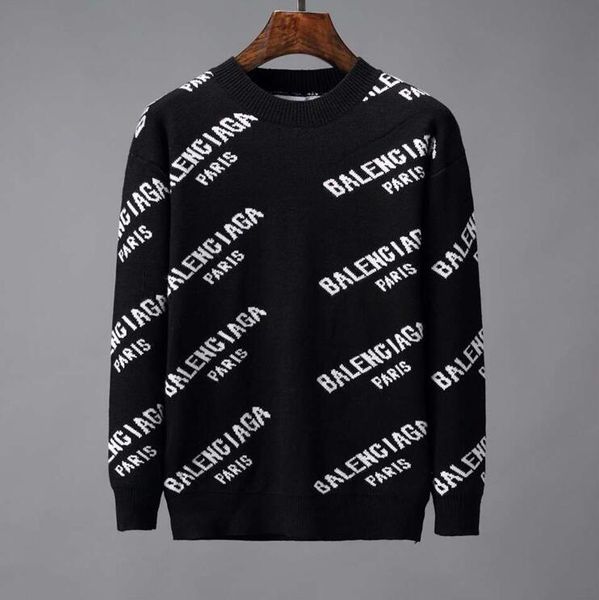 

Red black de igner weater for men fa hion long leeve letter print couple weater autumn loo e pullover weater for hipping